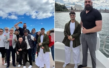 WWE’s Cody Rhodes and Vidyut Jammwal pictured on Street Fighter set