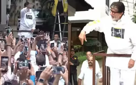 Amitabh Bachchan greets fans at Jalsa, shares emotional video