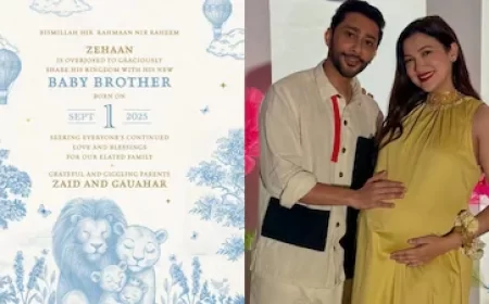 Gauahar Khan and Zaid Darbar welcome their second child