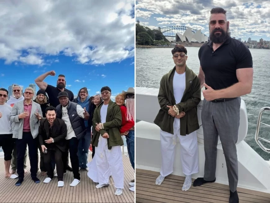 WWE’s Cody Rhodes and Vidyut Jammwal pictured on Street Fighter set